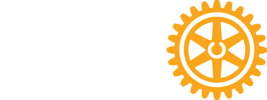 rotary logo white yellow